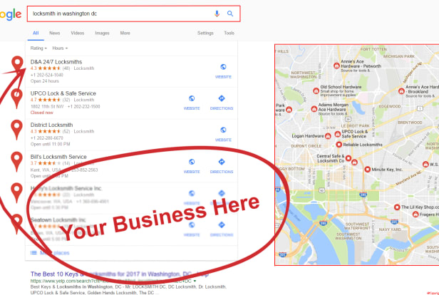 google map rankin service